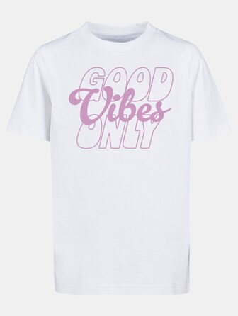 Mister Tee Good Vibes Only Wording Tee