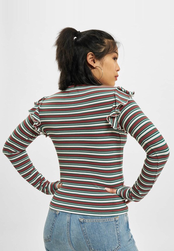Rib Striped Volant-1