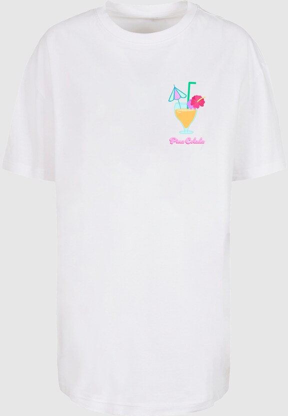 Ladies Pina ColadaOversized Boyfriend Tee-2