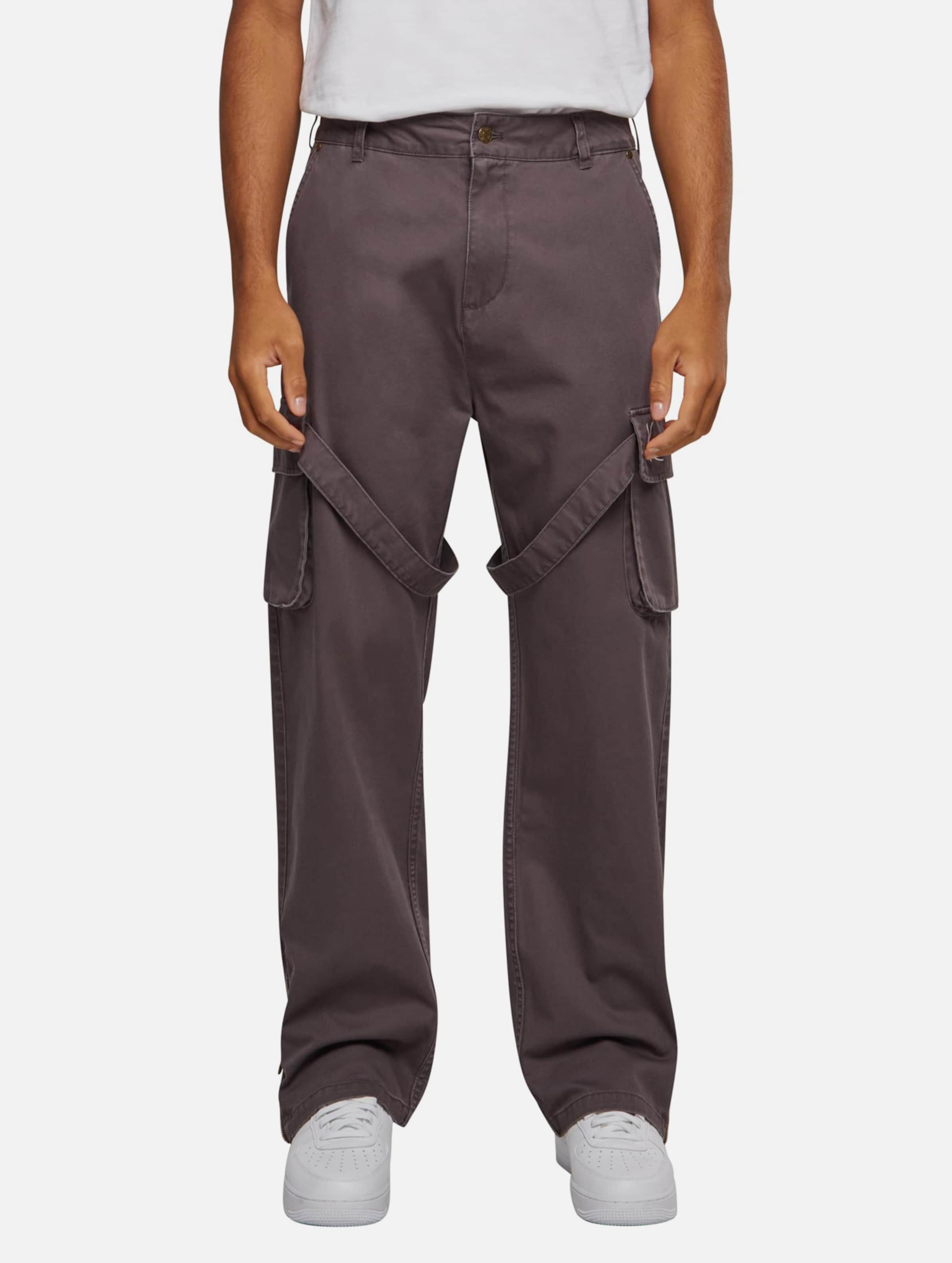 Karl Kani Small Signature Washed Cargo Pants Mannen op kleur grijs, Maat XL