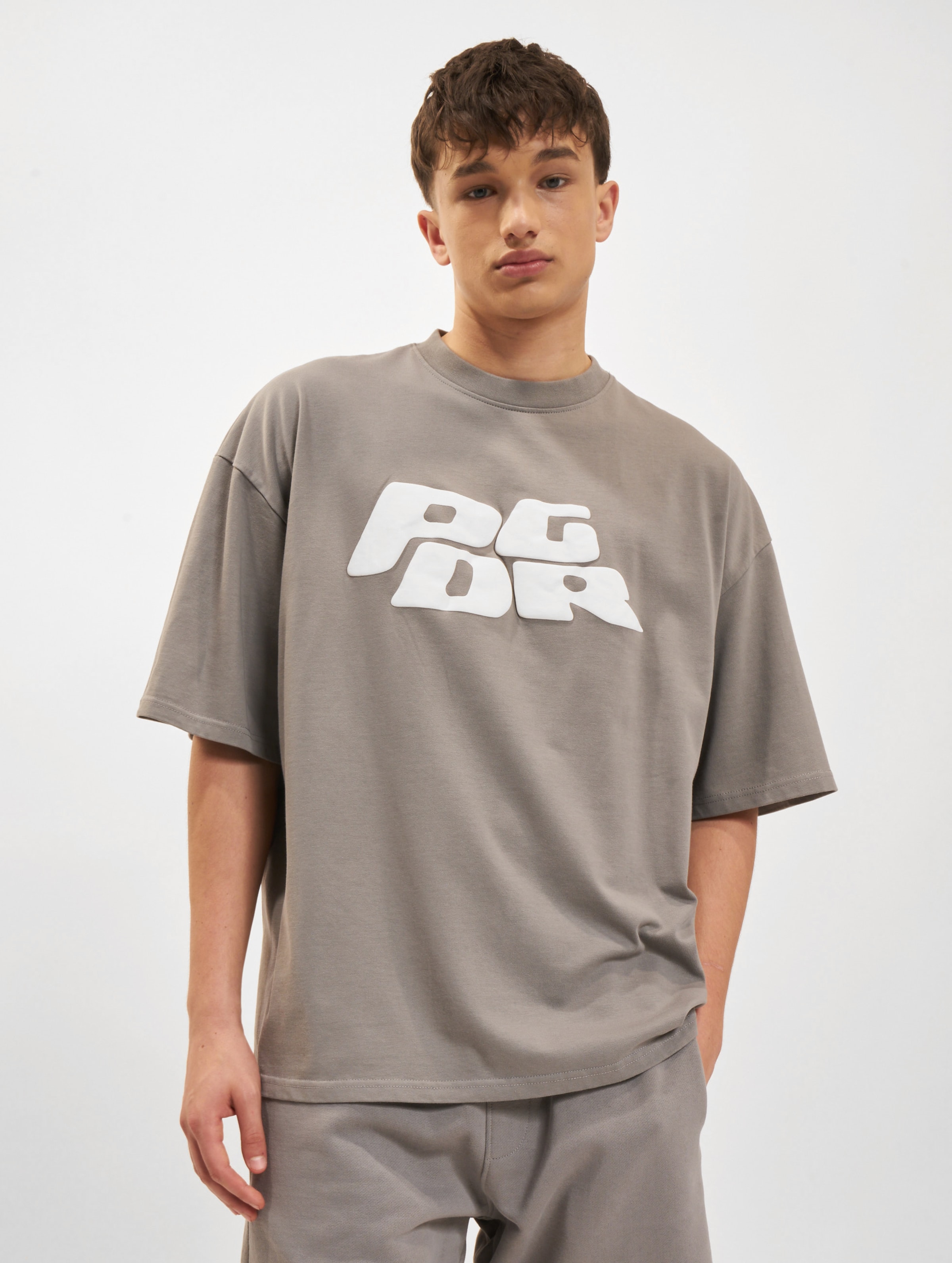 PEGADOR Danico Boxy T-Shirts Mannen op kleur grijs, Maat XXL