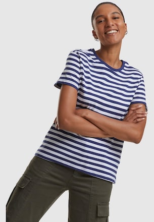 Ladies Regular Striped Tee