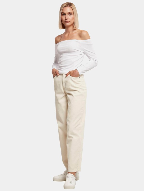 Ladies Off Shoulder Rib-3