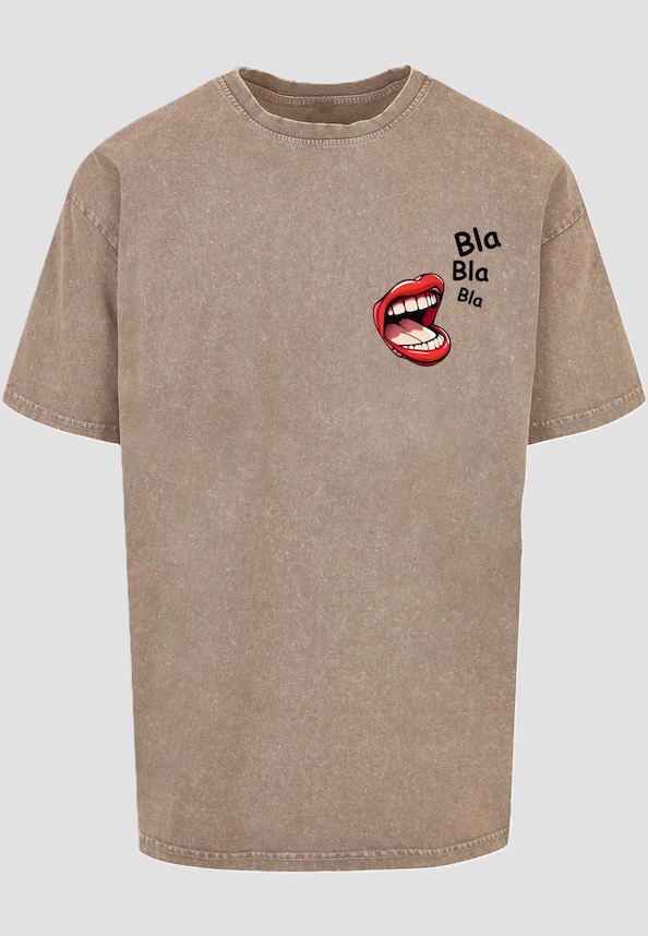 Bla Bla Bla Comic Acid Washed Oversized Tee-2