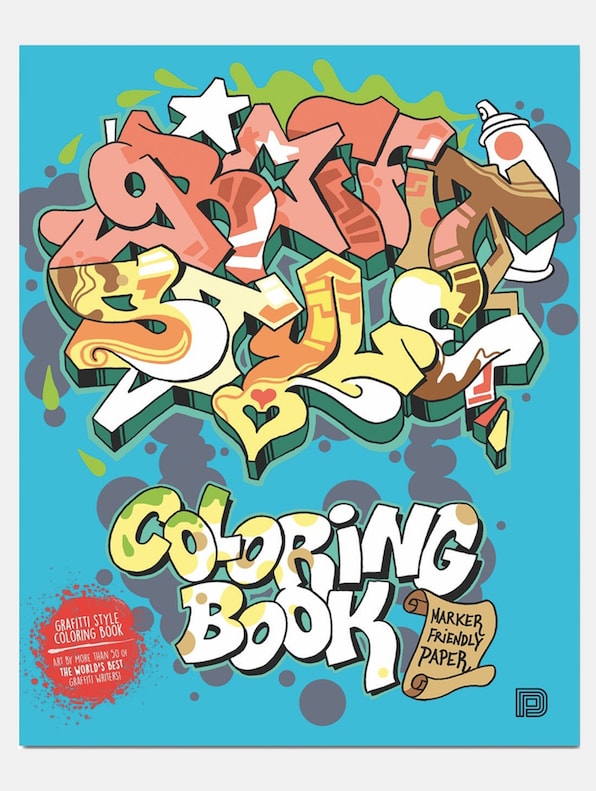 Graffiti Style Coloring Book-0
