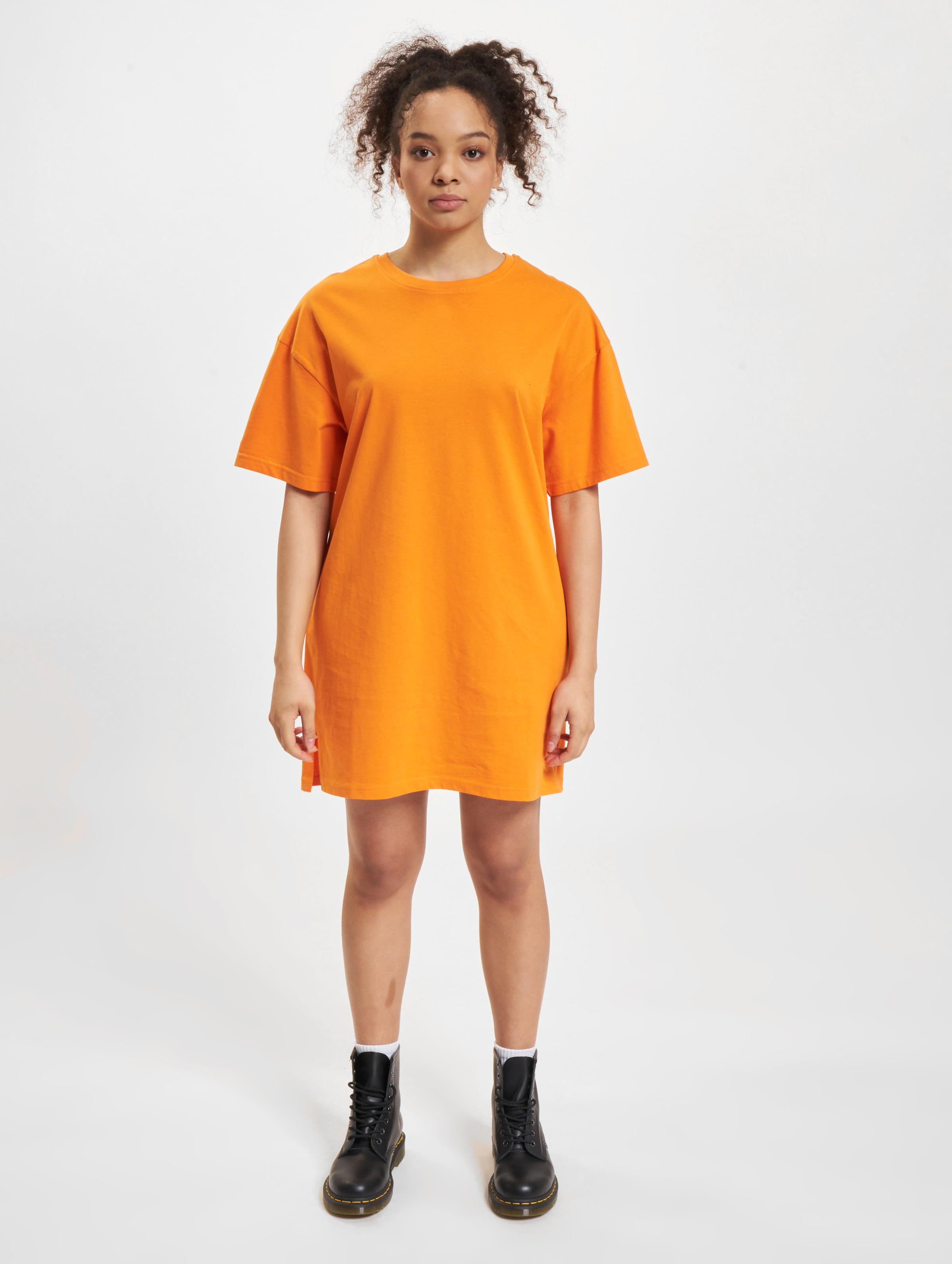 DEF Mini Kleider Vrouwen op kleur oranje, Maat 3XL