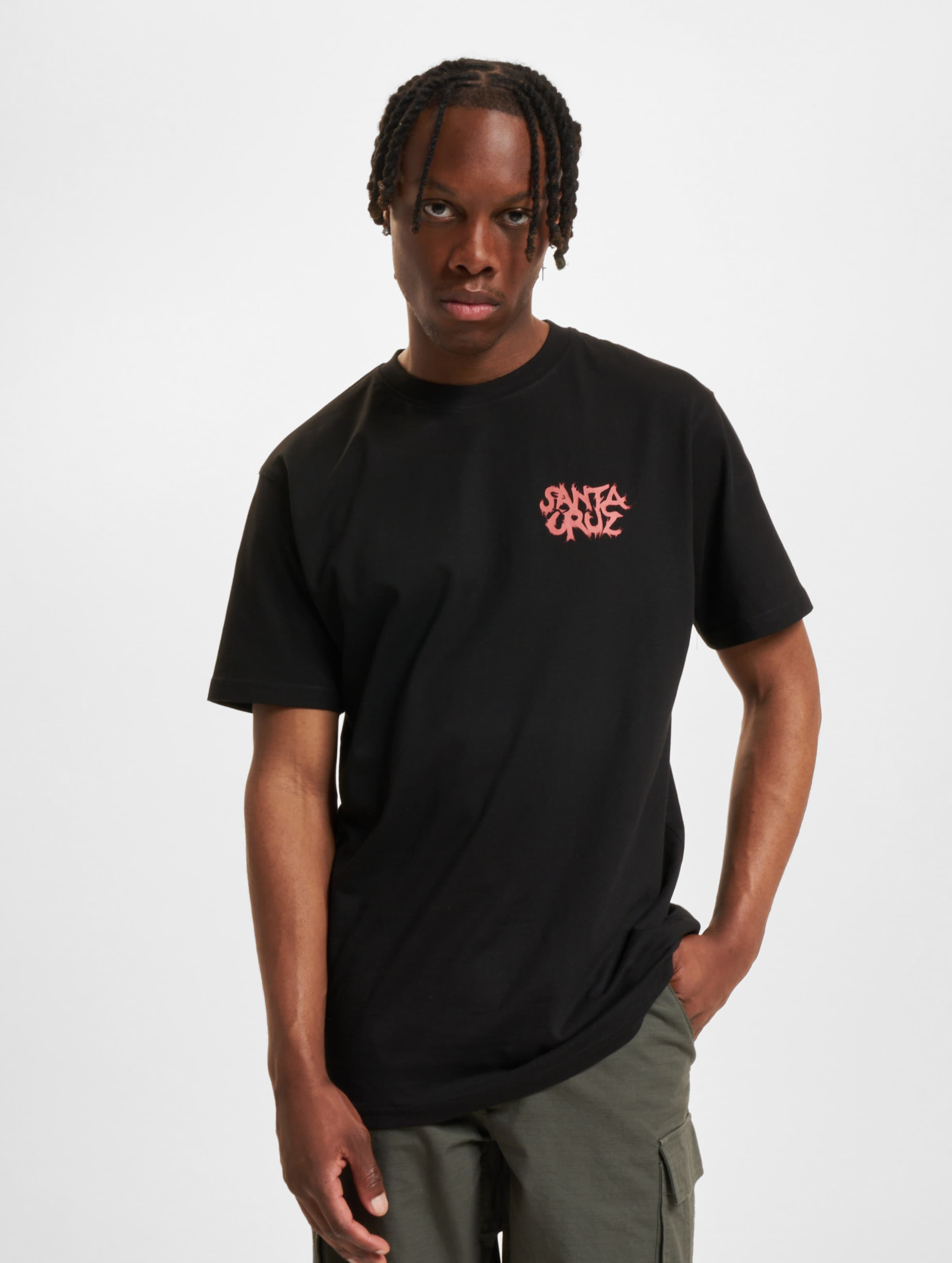 Santa Cruz Knox Firepit Dot T-Shirt Männer,Unisex op kleur zwart, Maat S