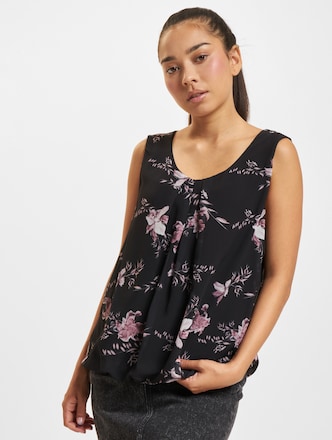 Cloud5ive Chiffon Spitzenbesatz Flower Print Tops