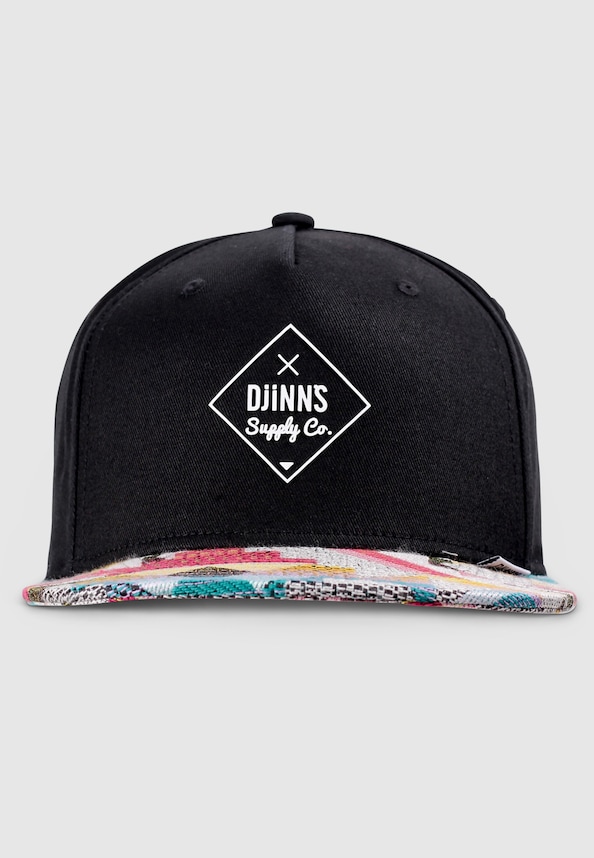 5 Panel Snapback Cap Rubber Aztek-0