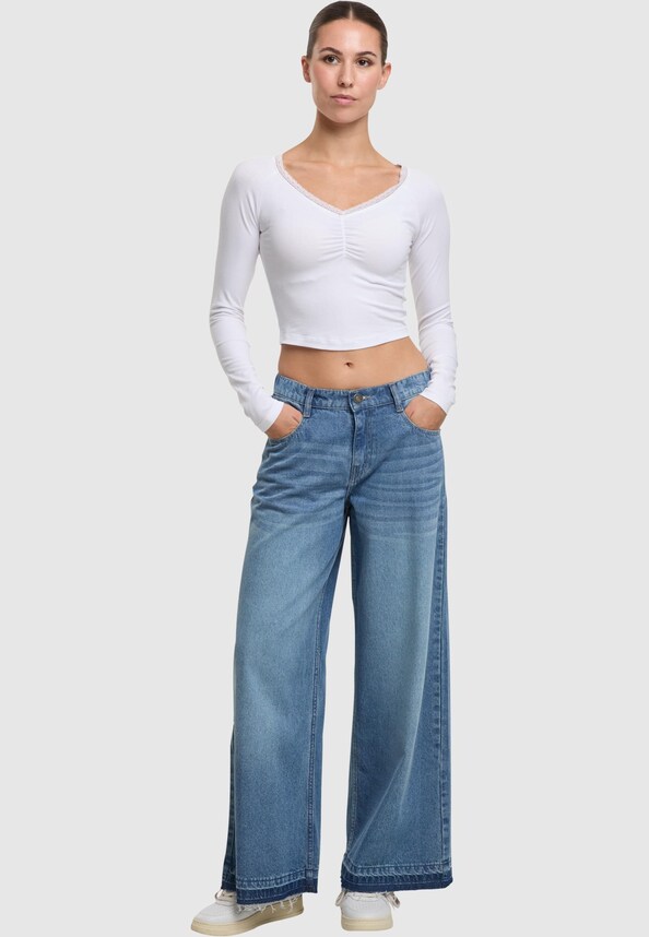Ladies Wide Leg Denim-3