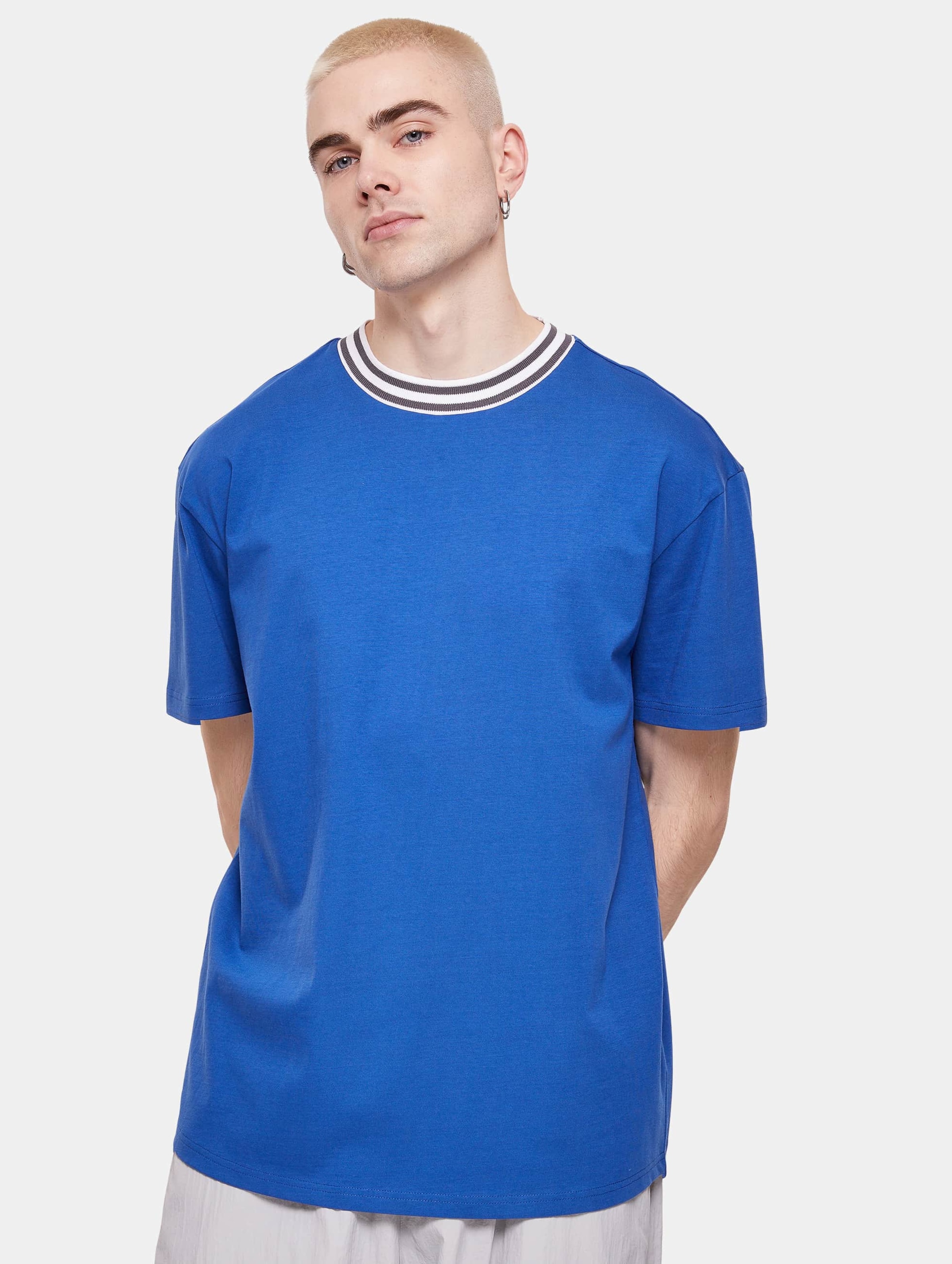 Urban Classics - Kicker Mens Tshirt - L - Blauw
