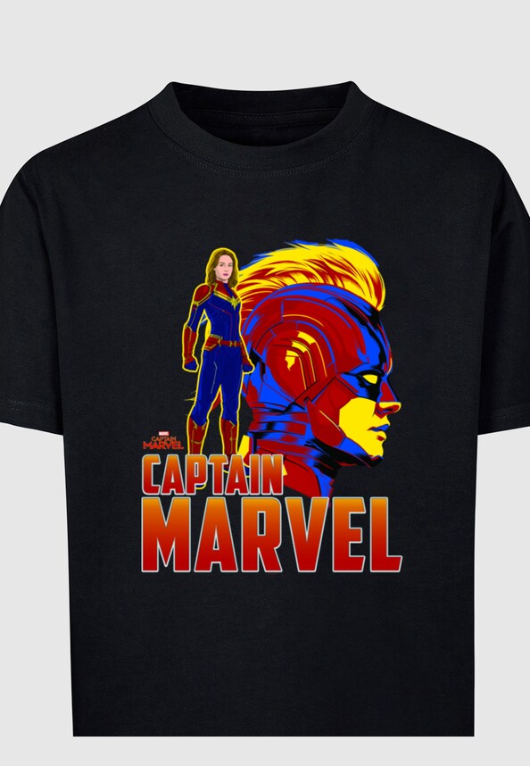 Kids Captain Marvel - Character Basic T-Shirt-2