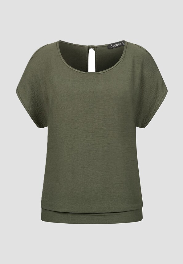 Cloud5ive Cold Shoulder Fledermaus Top-0