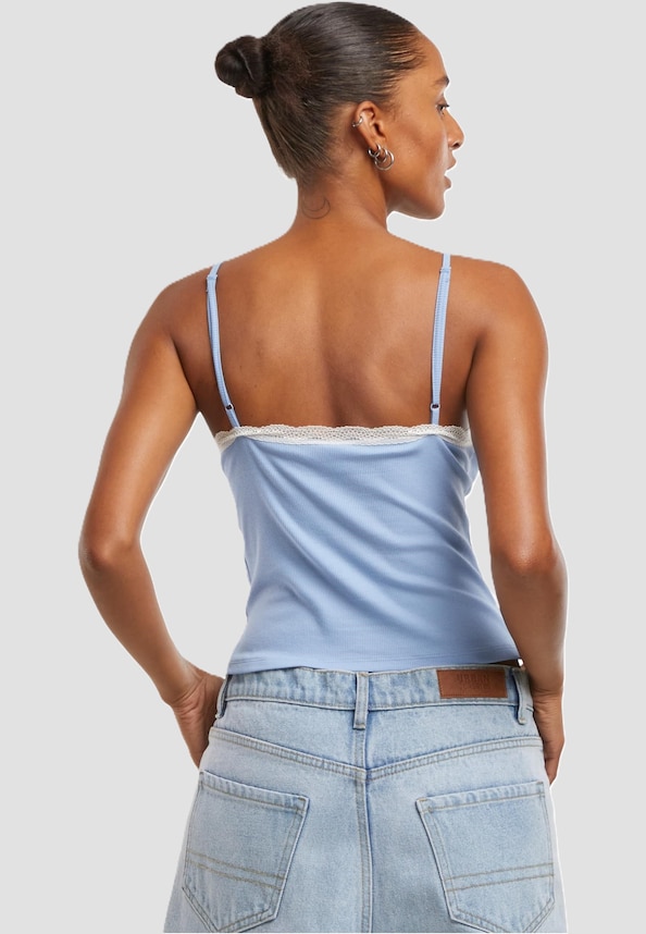 Ladies V-Neck Lace Top 2-Pack-2