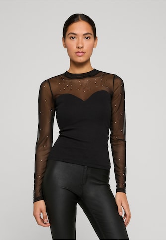 NMMAYA L/S MIX DETAIL TOP