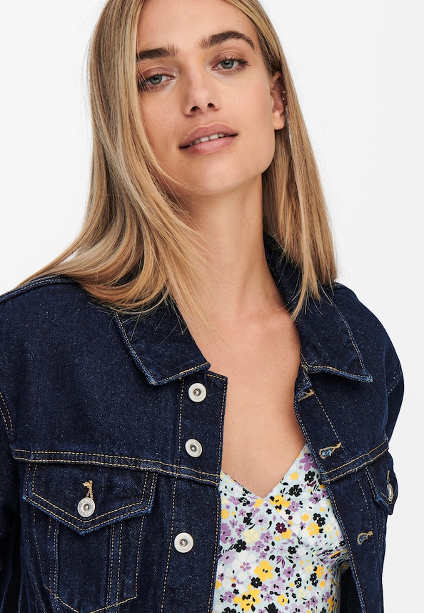 Only Jagger Pleat Denim Jacket-4