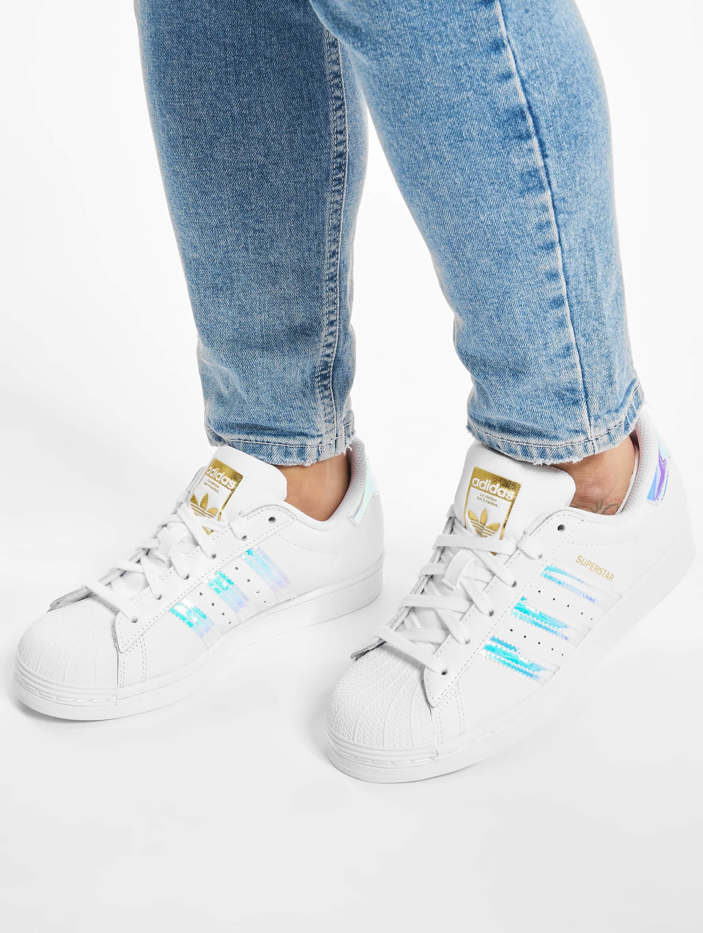 Adidas superstar shoes with cheap jeans