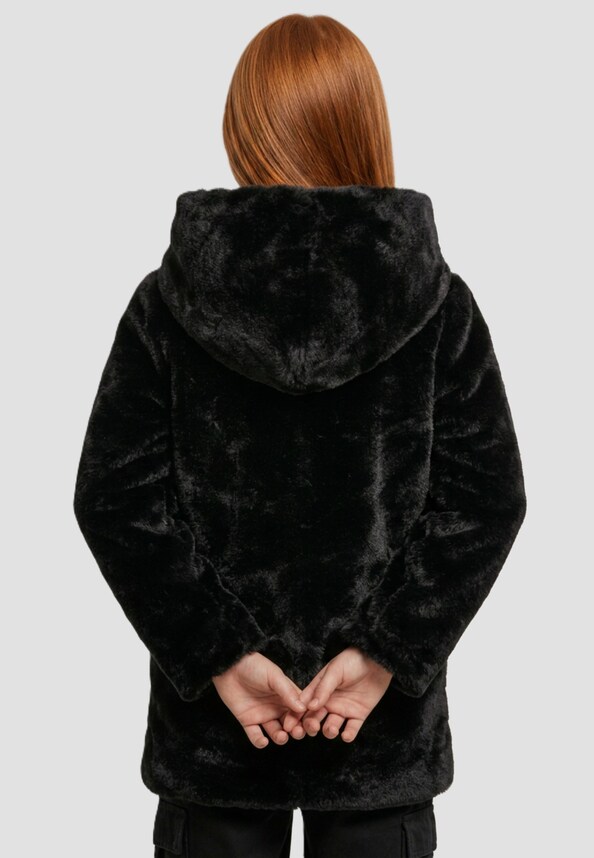 Girls Hooded Teddy Coat-1