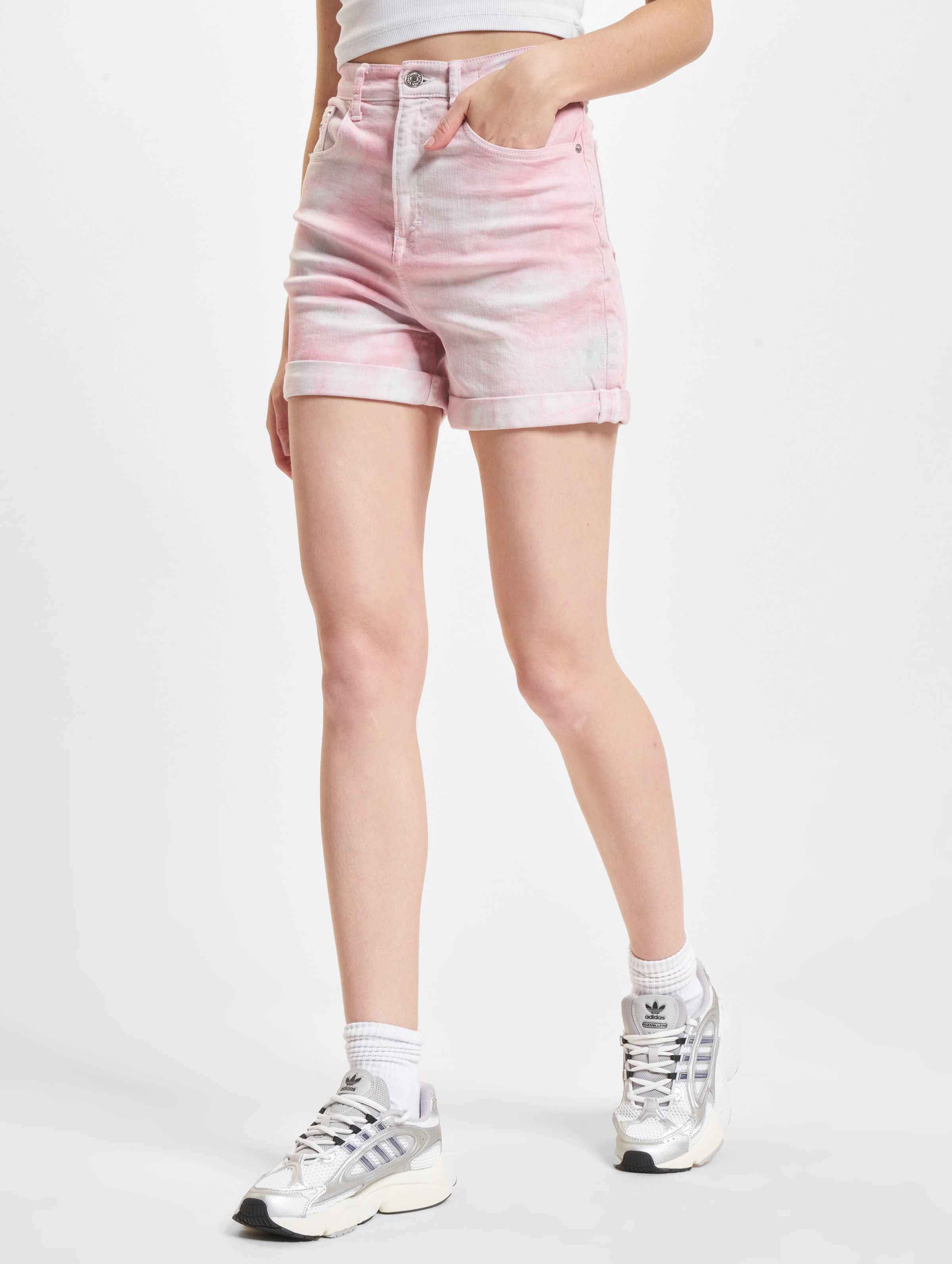 Tommy Jeans Mom Shorts Frauen,Unisex op kleur roze, Maat 24