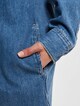 Calvin Klein Jeans Utility Pop-Over Shirt Kleid-5