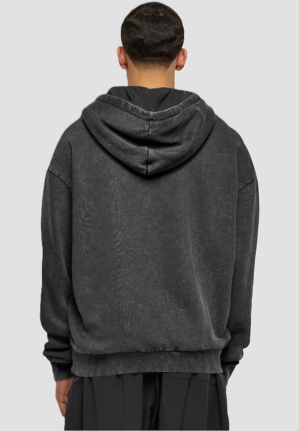 Motorhead - 50th Warpig Flames Acid Washed Oversized Hoody-1