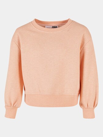 Girls Oversized Color Melange Crewneck