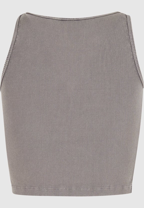 Ladies Washed Rib Jersey Cropped Top-5