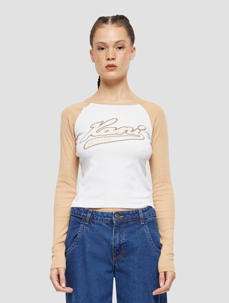 Karl Kani Varsity Crop Block Rib Longlseeve