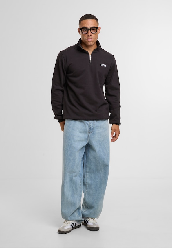 Curved Halfzip Sweatshirt-2