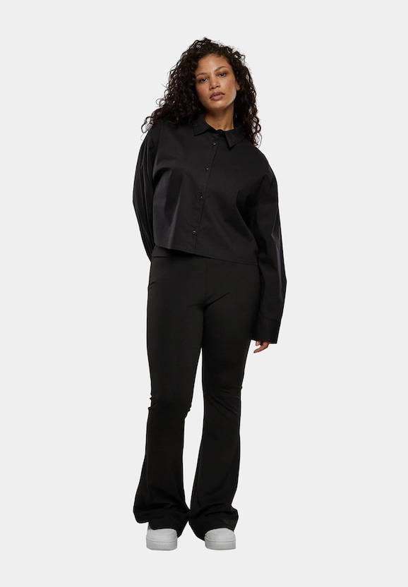 Ladies Cropped Oversized Blouse-3
