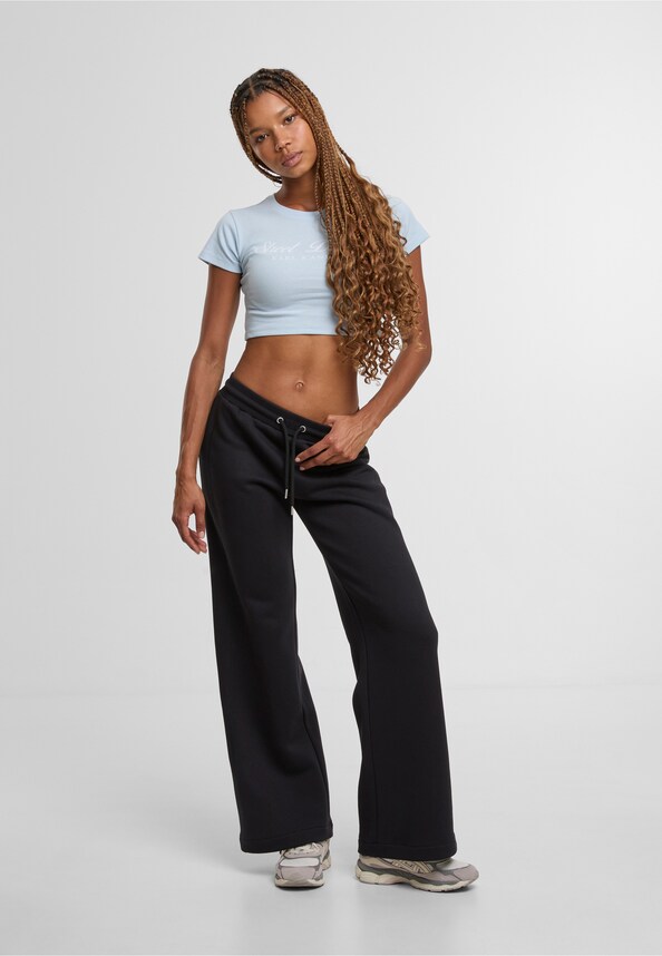 Slogan Cropped T-Shirt-2