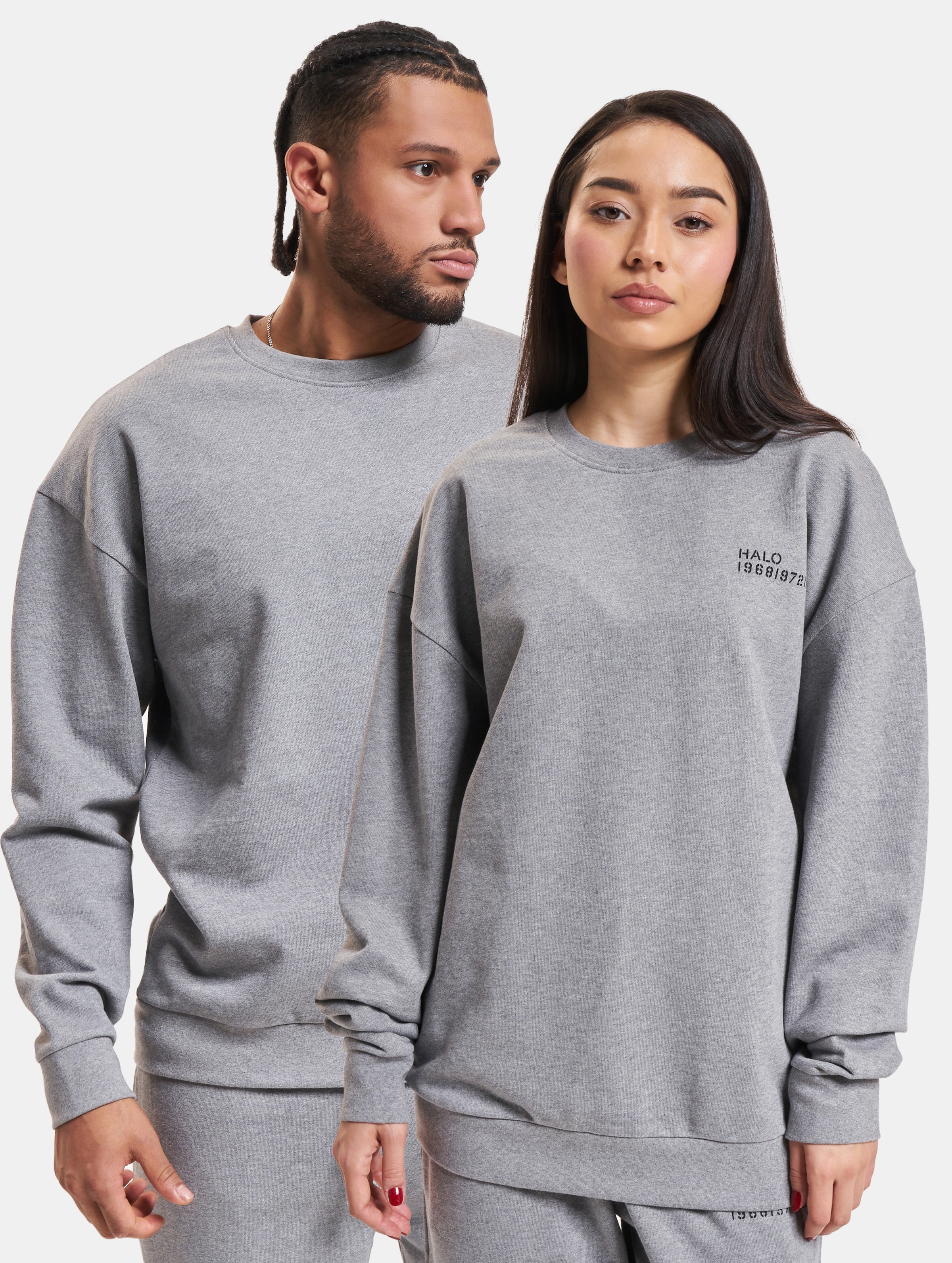 HALO Essential Crew Sweatshirt Vrouwen op kleur grijs, Maat S