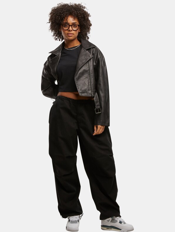 Urban Classics Ladies Vintage Leather Jacket-3