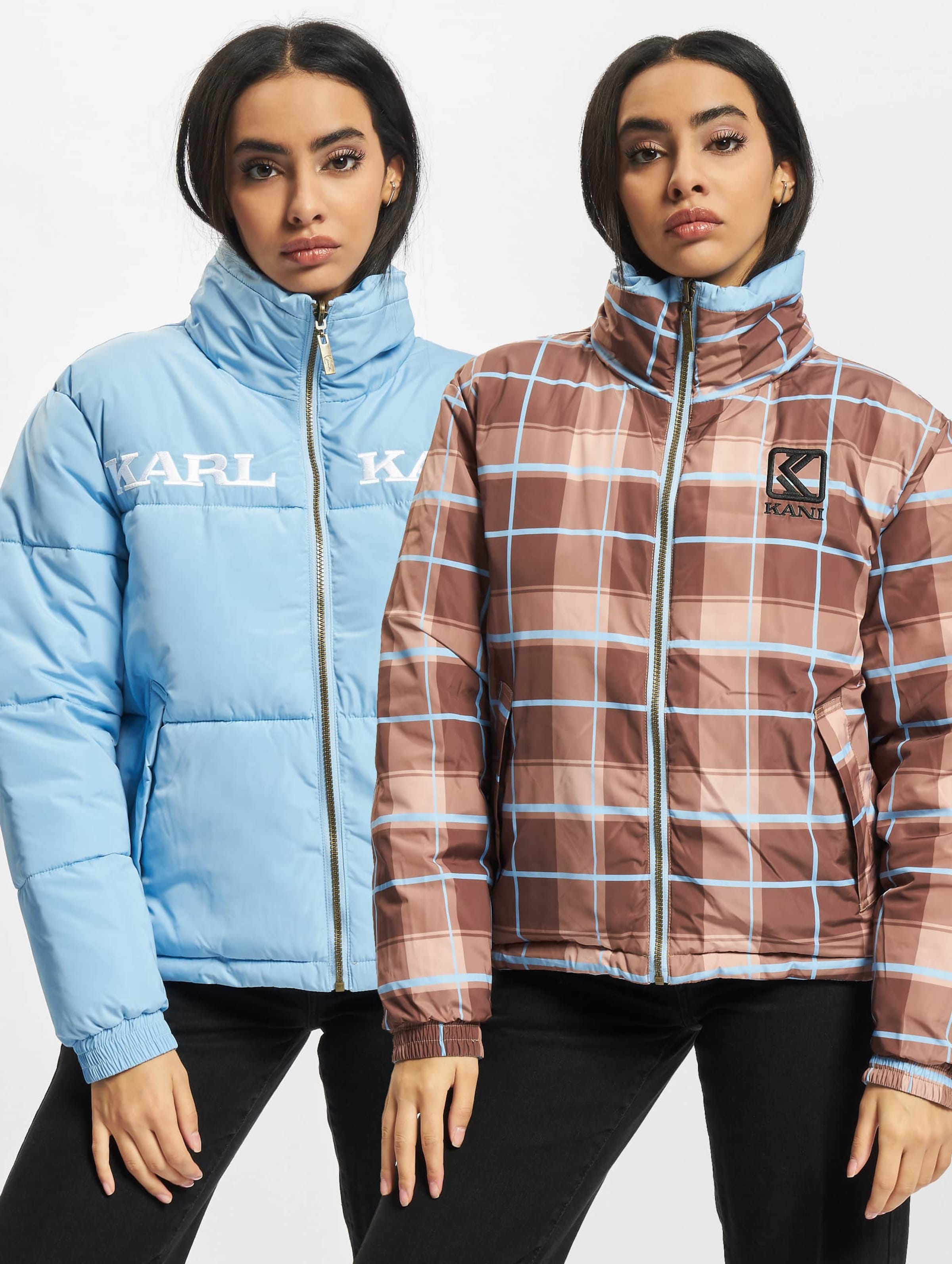 Karl kani retro on sale reversible puffer jacket