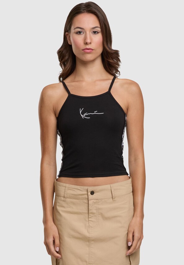 KKWQ22001BLK Karl Kani Tape Small Signature Top-2