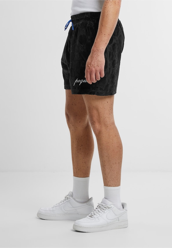 PEQUS Monogram Frottee Shorts-2