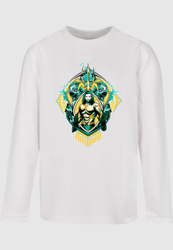 Kids Aquaman - The Trench Crest Longsleeve-0
