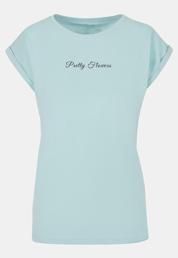 Ladies Pretty Flowers - Extended Shoulder-2
