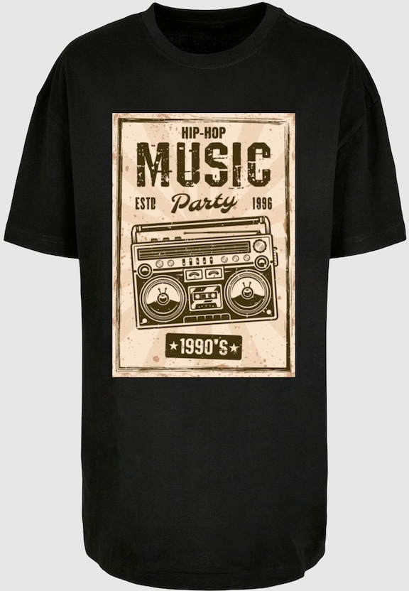 Ladies Retro Boom Oversized Boyfriend Tee-4
