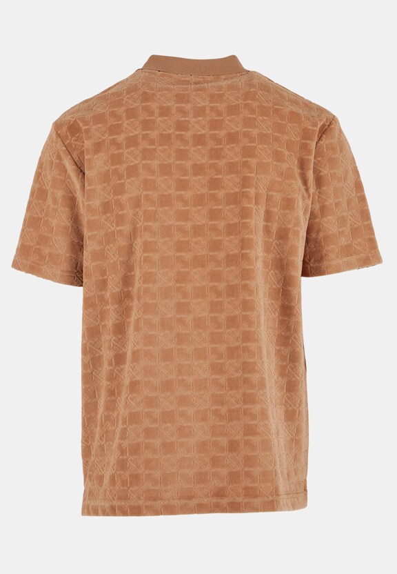 MONOGRAM VELOUR POLO SHIRT-3
