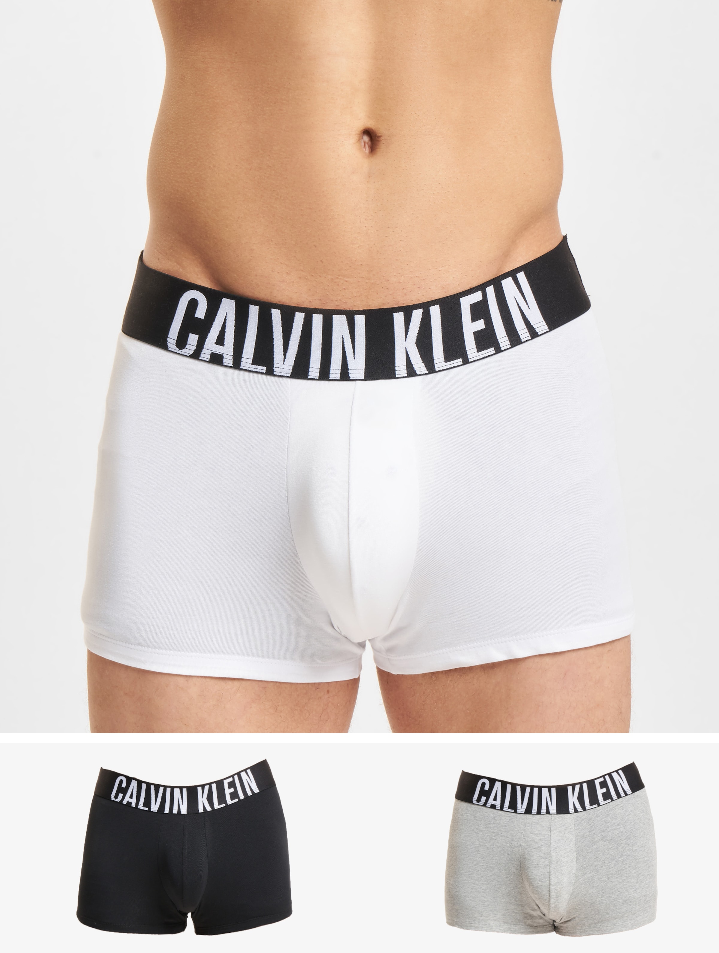 Calvin Klein Trunk 3 Pack Boxershorts Männer,Unisex op kleur grijs, Maat XXL