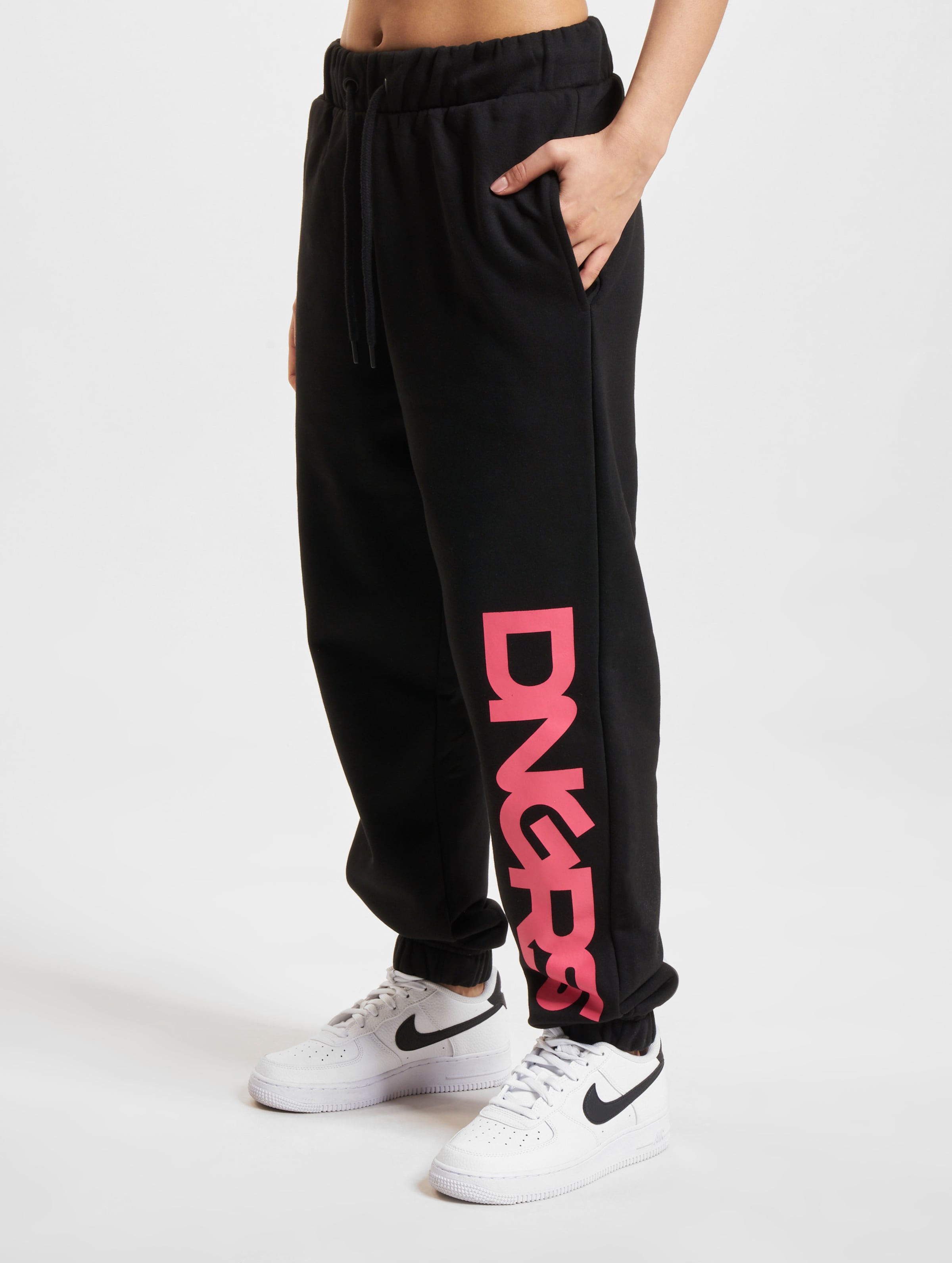 Dangerous DNGRS Basic Sweatpants Trust Vrouwen op kleur zwart, Maat XL