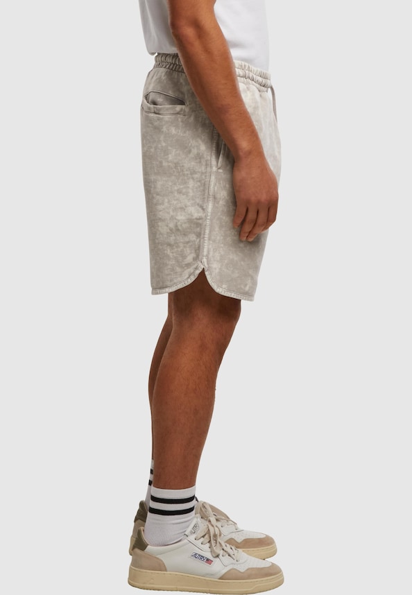 Washed Piped Shorts-3