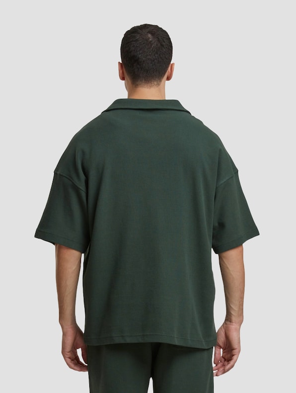 Another Cotton Lab Another Waffle Oversized Polo Shirt-1