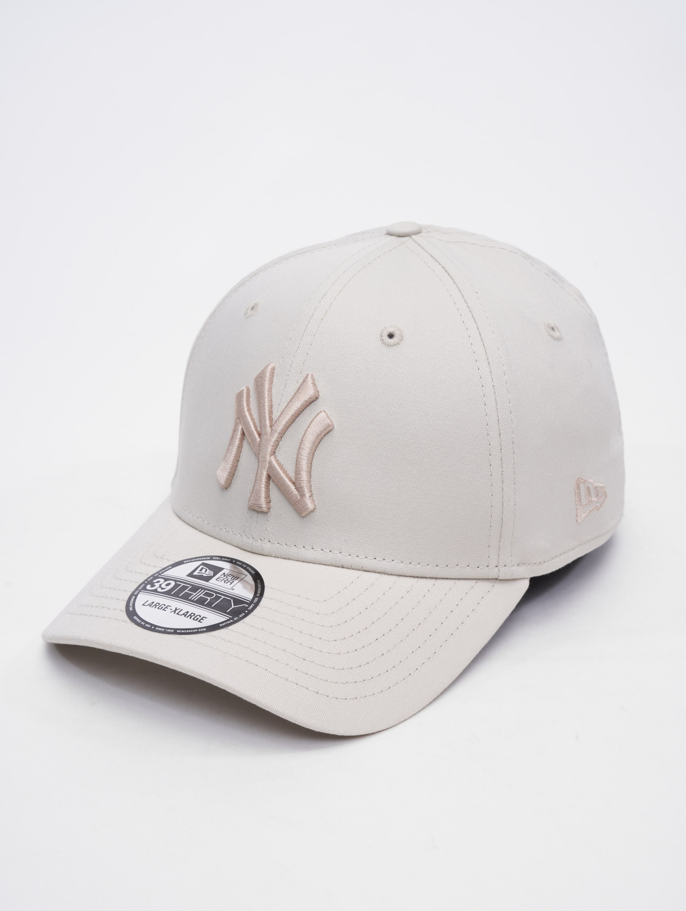New Era York Yankees League Essential 39THIRTY Flexfitted Cap Frauen,Männer,Unisex op kleur beige, Maat ML