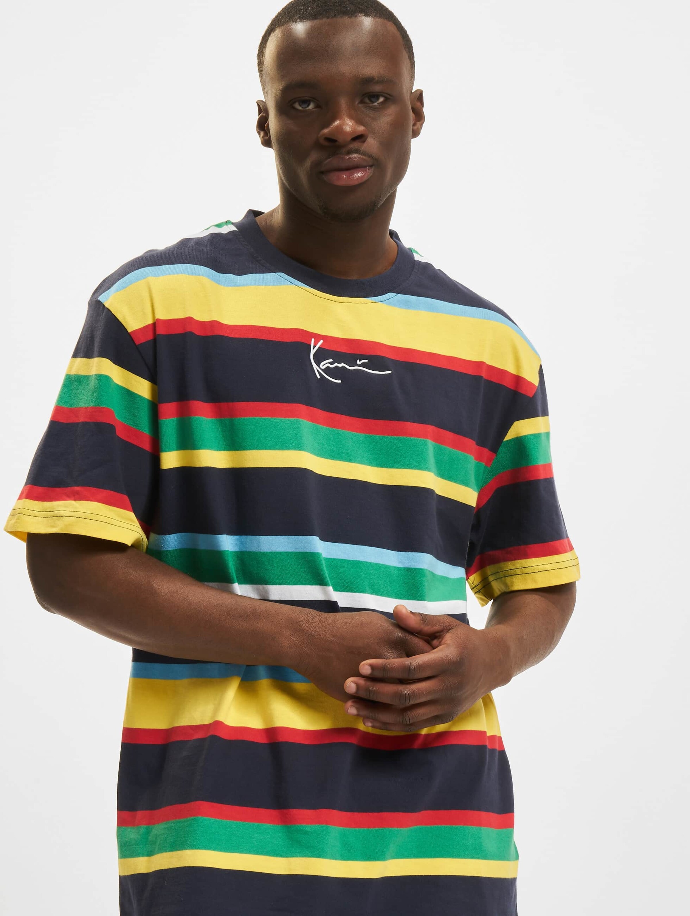 Signature stripe best sale tee karl kani