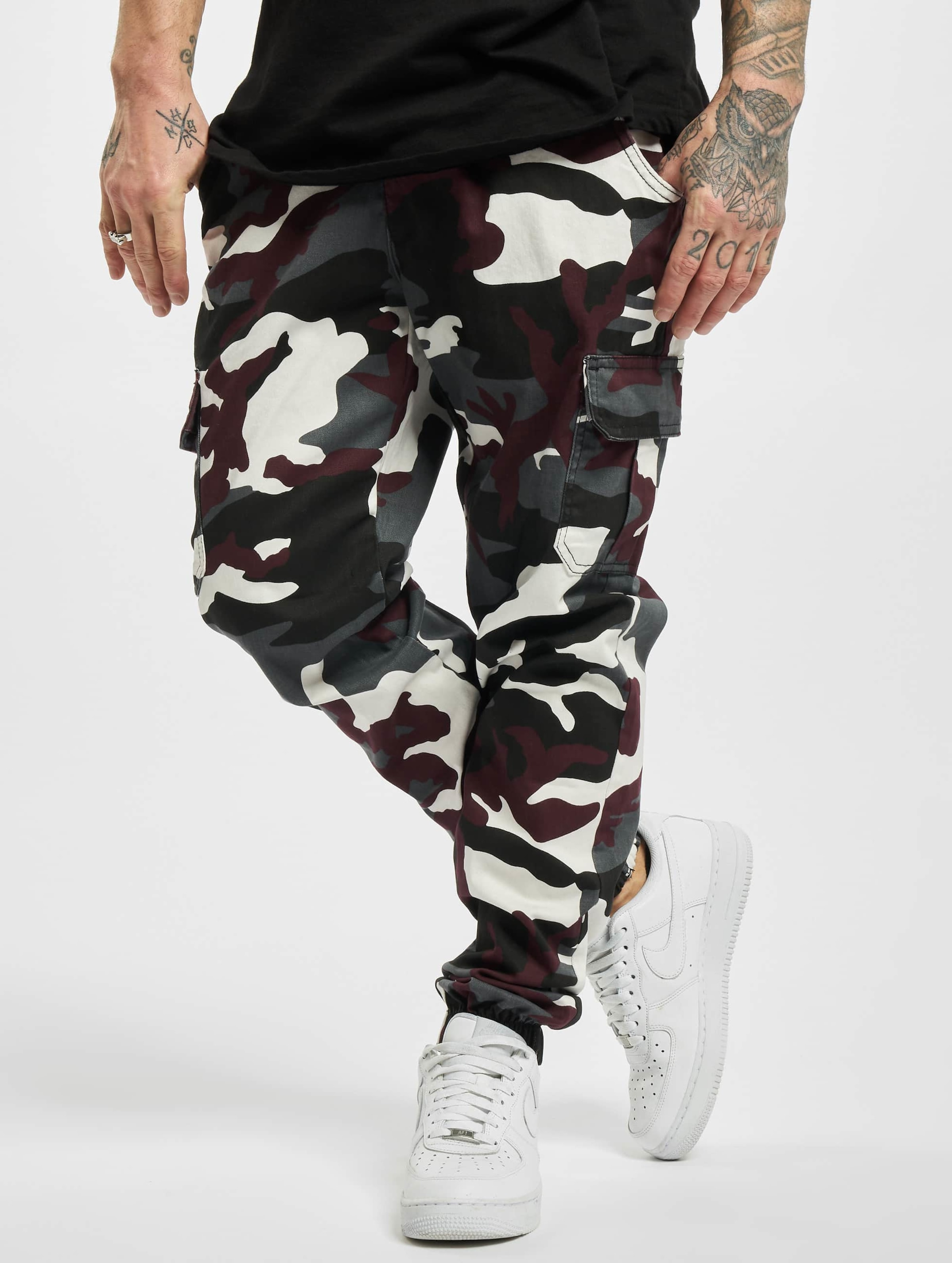 Pantalones fashion camuflaje blanco hombre