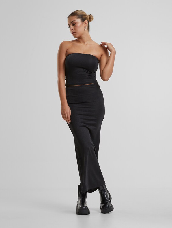 Urban Classics Ladies Glitter Bandeau T-Shirts-4