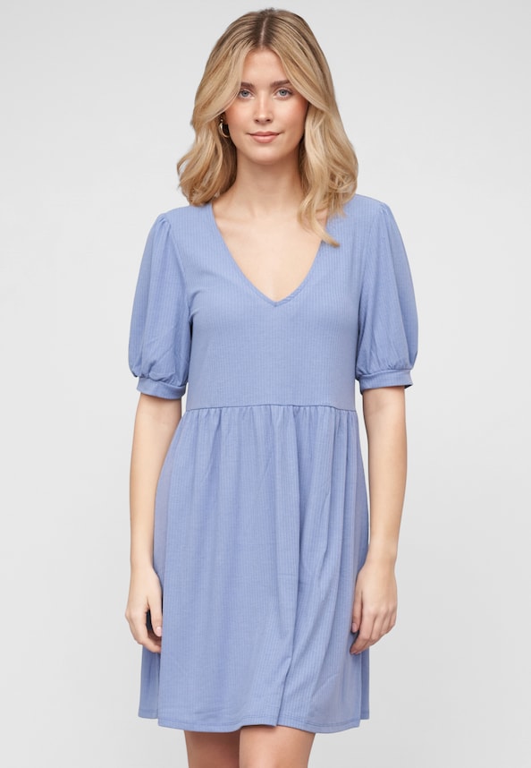 VILAKES V-NECK 2/4 DRESS-0