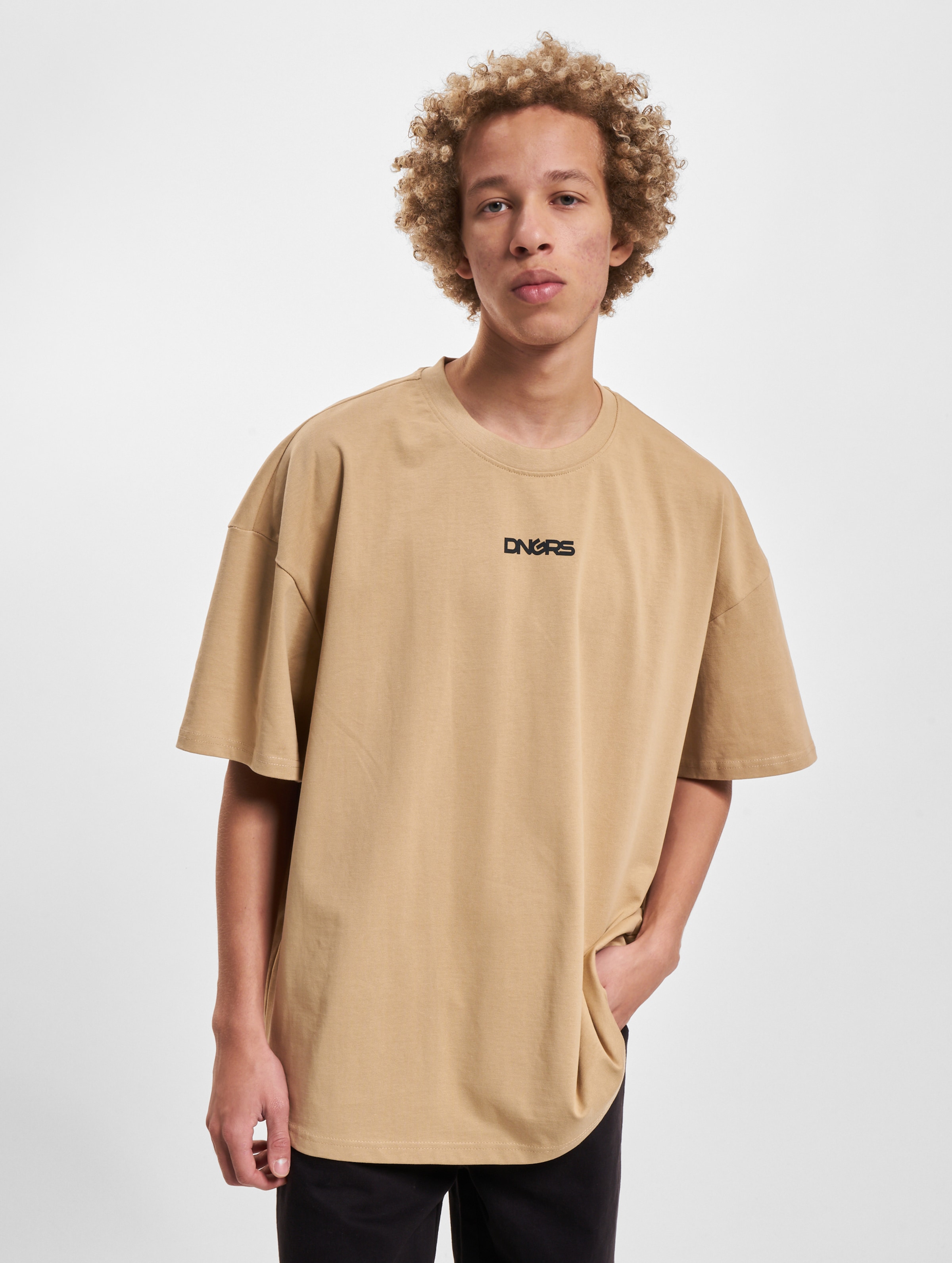 Dangerous DNGRS Full T-Shirt Mannen op kleur beige, Maat S